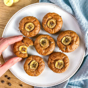 Healthy banana cakes