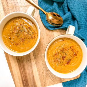Lentil carrot soup