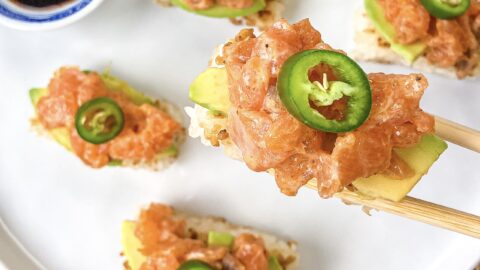Sweet Crispy Korean Rice Cakes and Tofu - It's Liz Miu