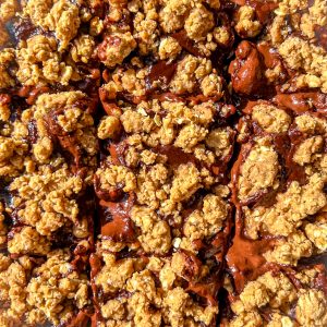 Chocolate Fudge Oat Bars - Eva Koper