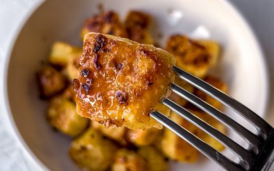 Crispy Honey Garlic Potatoes