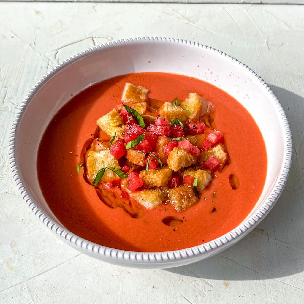 Watermelon tomato gazpacho eva koper recipe creator