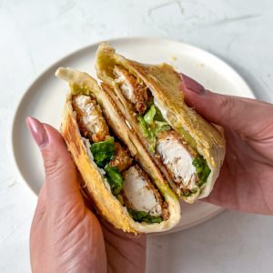 Crispy Chicken Parmesan Crusten Caesar Wrap Eva Koper