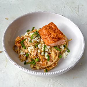 Creamy Feta Salmon Pasta Eva Koper